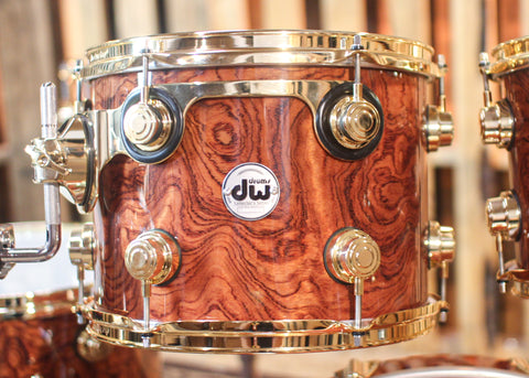 DW Collector's Waterfall Bubinga over Mahogany Spruce Drum Set - 22,10,12,14,16,14sn - SO#1255629