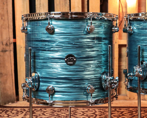 DW Performance Turquoise Oyster 5pc Drum Set - 18x22, 8x10, 9x12, 12x14,14x16