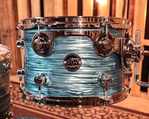 DW Performance Turquoise Oyster Bop Drum Set - 14x18, 8x12, 14x14