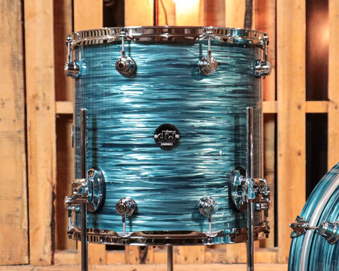 DW Performance Turquoise Oyster Bop Drum Set - 14x18, 8x12, 14x14