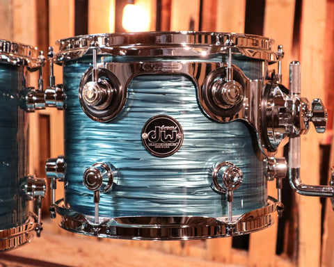 DW Performance Turquoise Oyster Fusion Drum Set - 16x20, 8x10, 9x12, 12x14