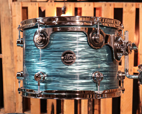 DW Performance Turquoise Oyster Rock Drum Set - 14x24, 9x13, 16x16