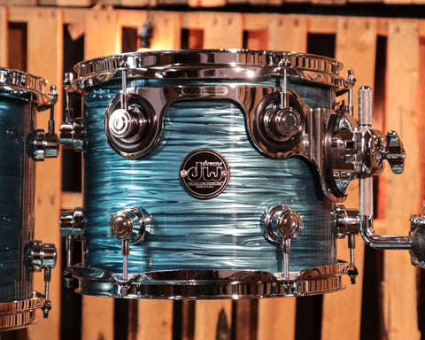 DW Performance Turquoise Oyster Stage Drum Set - 18x22, 8x10, 9x12, 14x16