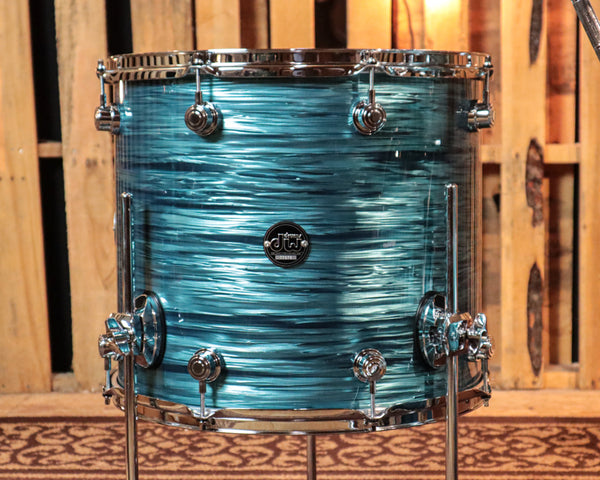 DW Performance Turquoise Oyster Stage Drum Set - 18x22, 8x10, 9x12, 14x16