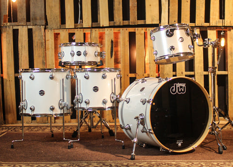 DW Performance White Ice Lacquer Drum Set - 16x20,9x12,12x14,14x16,6.5x14