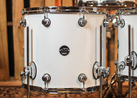 DW Performance White Ice Lacquer Drum Set - 16x20,9x12,12x14,14x16,6.5x14