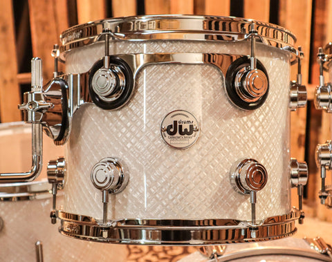 DW Collector's White Crystal Drum Set - 22,10,12,16 - SO#1149278