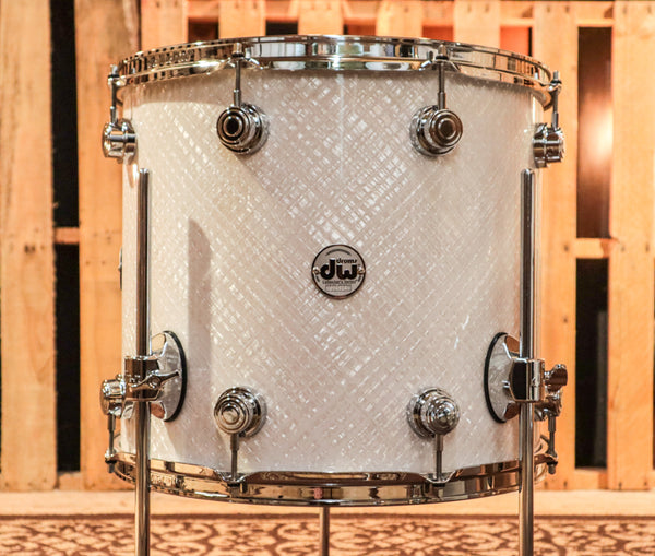 DW Collector's White Crystal Drum Set - 22,10,12,16 - SO#1149278