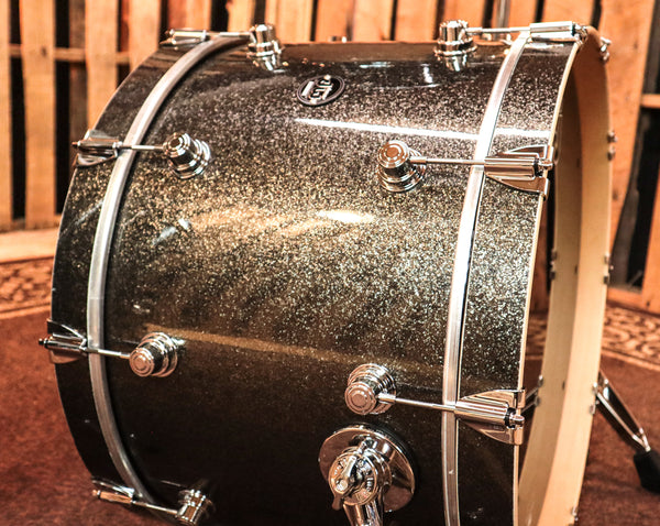 DW Performance Maple Pewter Sparkle Drum Set -14x22,8x10,9x12,14x16