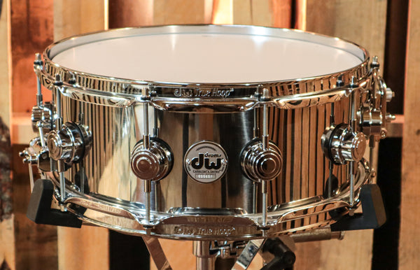 DW Collector's Stainless Steel 5.5x14 Snare Drum - DRVL5514SPC