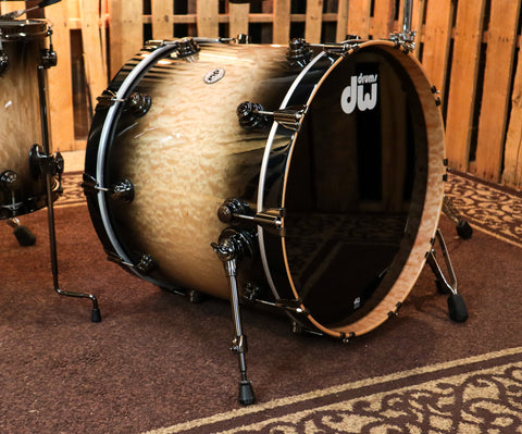 DW Collector's Natural To Candy Black Burst Over Quilted Maple Kit - SO#1134316