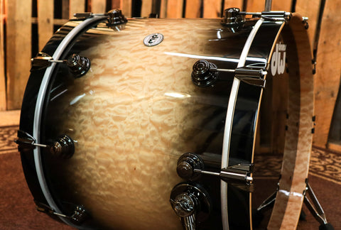 DW Collector's Natural To Candy Black Burst Over Quilted Maple Kit - SO#1134316