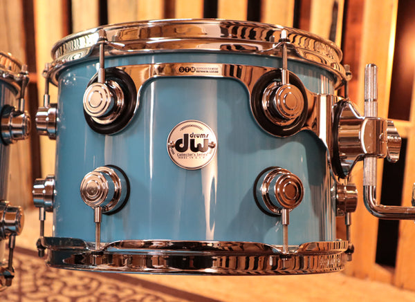 DW Collector's Egg Shell Blue Lacquer Drum Set - 20,12,13,14,5x14 - SO#993176