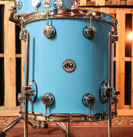 DW Collector's Egg Shell Blue Lacquer Drum Set - 20,12,13,14,5x14 - SO#993176