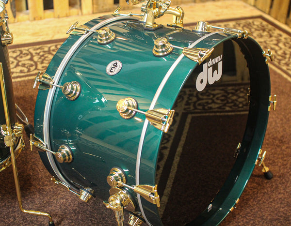 DW Collector's Cadillac Green Drum Set - 22,13,16,6.5x14 - SO#1169199