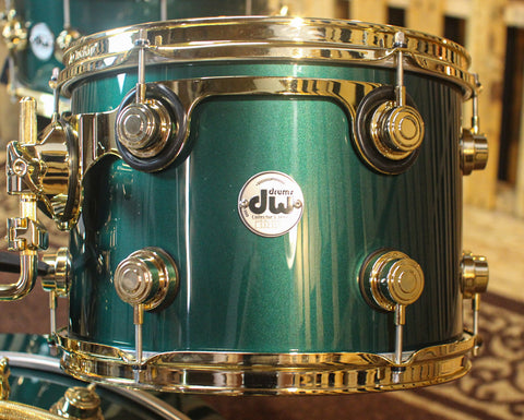 DW Collector's Cadillac Green Drum Set - 22,13,16,6.5x14 - SO#1169199