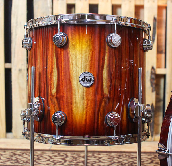 DW Collector's Almond Burst Over Padauk Drum Set - 22,10,12,16 - SO#1161699