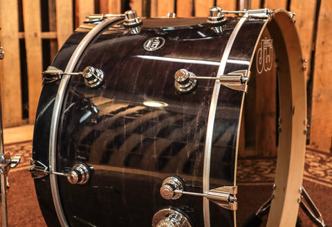 DW Performance Ebony Stain Drum Set - 14x24,12,16,5.5x14