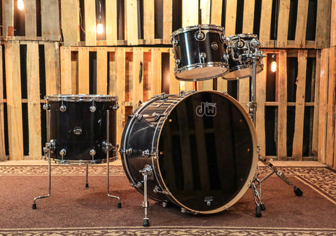 DW Performance Ebony Stain Drum Set - 14x24,8x10,9x12,14x16