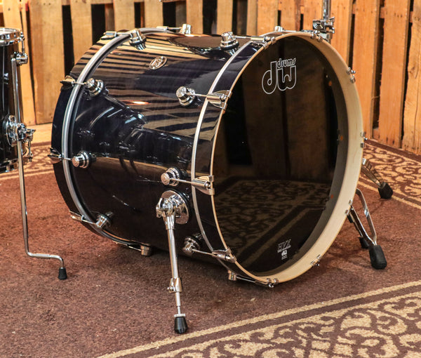 DW Performance Ebony Stain Drum Set - 18x22,8x10,9x12,12x14,14x16,6.5x14