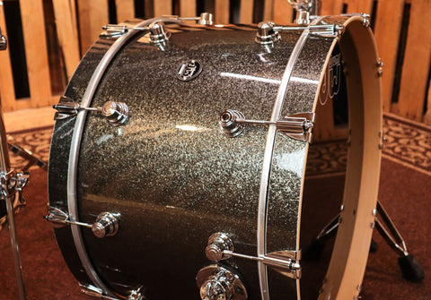 DW Performance Pewter Sparkle Drum Set - 14x22,9x12,14x16,6.5x14