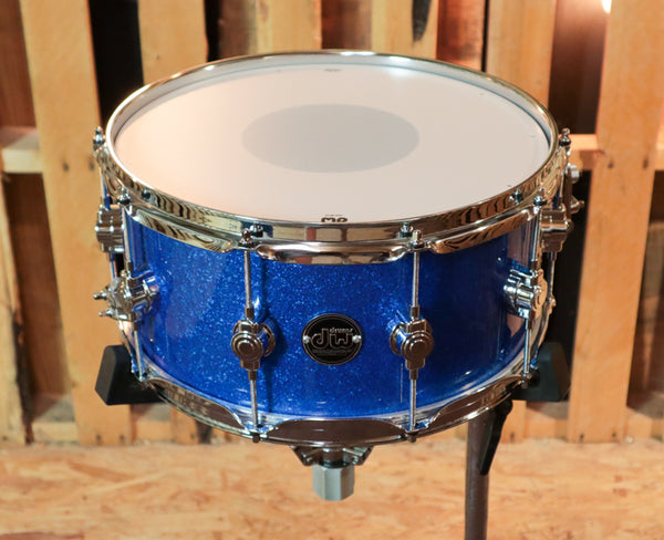 DW Performance Blue Sparkle Snare Drum - 6.5x14