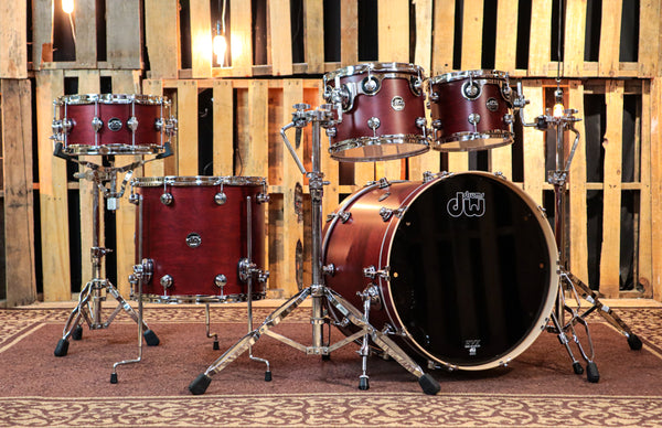 DW Performance Tobacco Stain Drum Set - 18x22,8x10,9x12,14x16,6.5x14