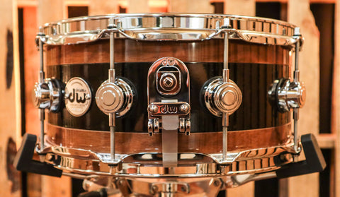 DW Collector's "Walnut/Black/Walnut" Reverse Edge Snare Drum - 14x6 - SO#1193561