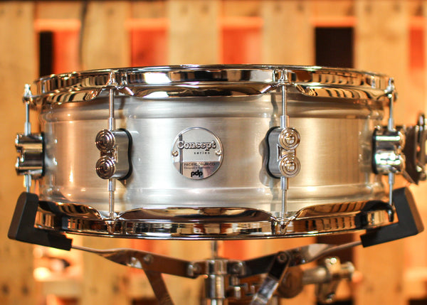 PDP 5x14 Concept Dual-beaded Brushed Aluminum Snare Drum - PDSN0514NBAC