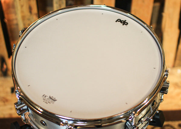 PDP 5x14 Concept Dual-beaded Brushed Aluminum Snare Drum - PDSN0514NBAC