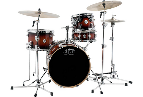 DW Design Series Mini-Pro 4-Piece Shell Pack - Tobacco Burst DDLG1804TB