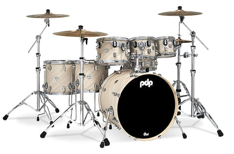 PDP Concept Maple Twisted Ivory Finish Ply 7-Piece Drum Set PDCM2217TI